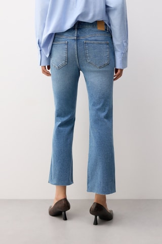 Jean flare 7/8 - Bleu cobalt