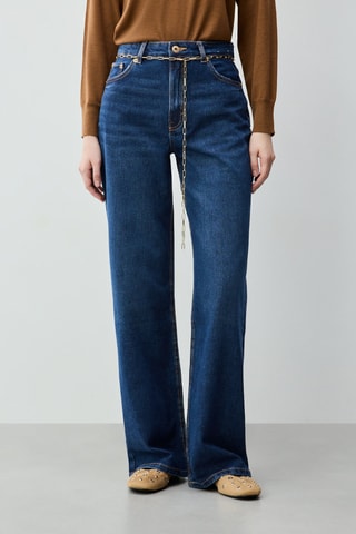 Jean wide legs - Bleu marine