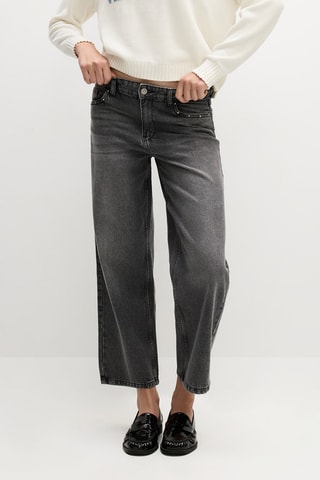 Jean wide legs - Anthracite
