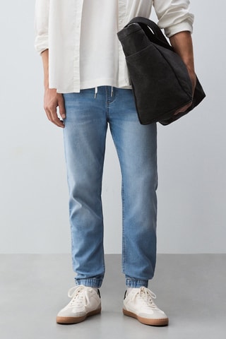 Jean jogger - Ciel