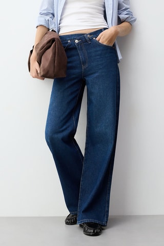 Jean wide legs - Bleu marine