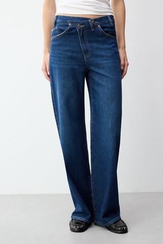 Jean wide legs - Bleu marine