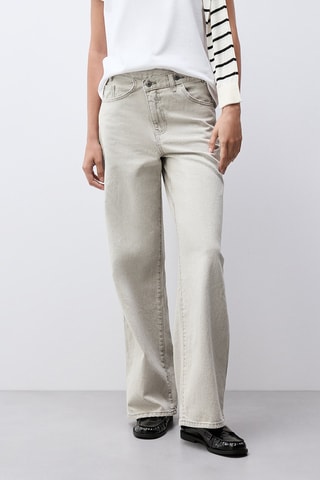 Jean wide legs - Gris clair