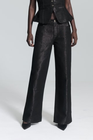 Pantalon wide legs - Noir