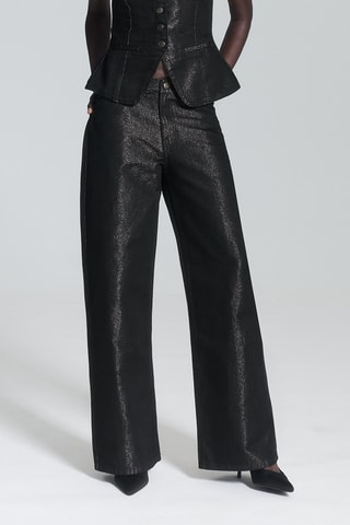 Pantalon wide legs - Noir