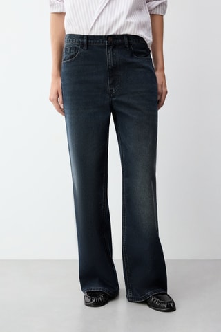 Pantalon baggy - Bleu foncé