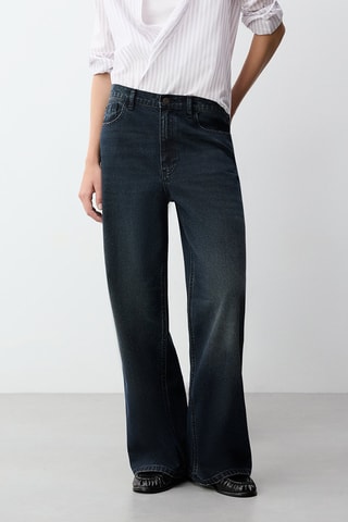 Pantalon baggy - Bleu foncé