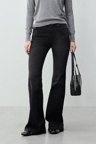 Pantalon bootcut - Noir