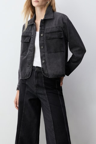 Veste en jean - Gris clair