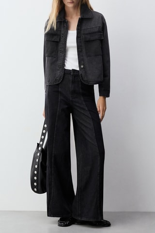 Veste en jean - Gris clair