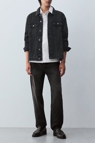 Veste en jean - Gris