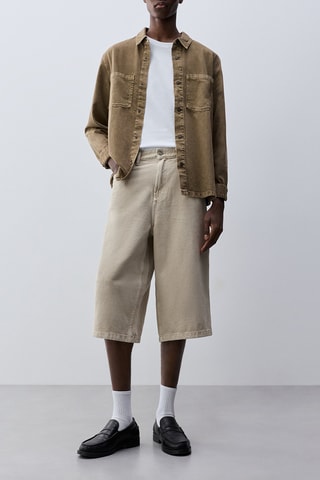 Surchemise en jean - Beige
