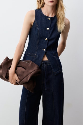 Gilet in jeans - Navy