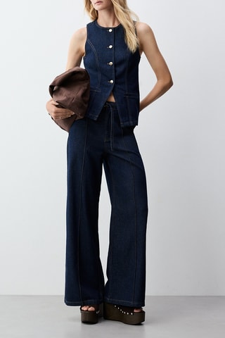 Gilet in jeans - Navy