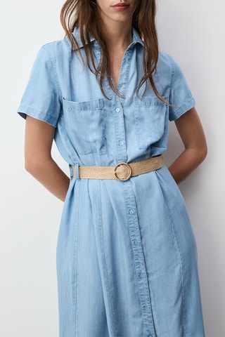 Robe chemise en jean - Indigo