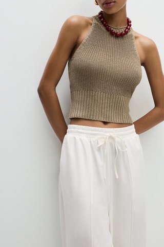 Crop top - Kaki