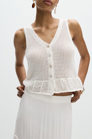 Gilet sans manches - Blanc