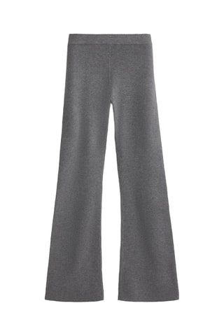 Pantaloni flare - Grigio melange