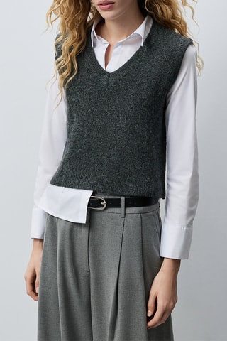 Pull sans manches - Anthracite