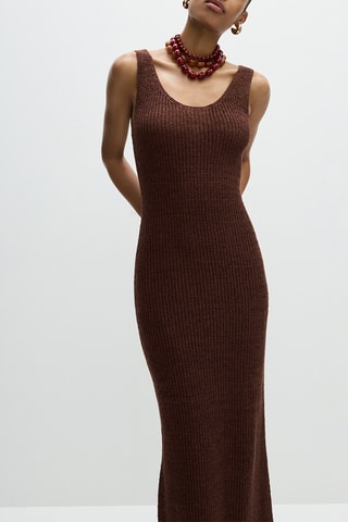 Robe longue - Marron foncé