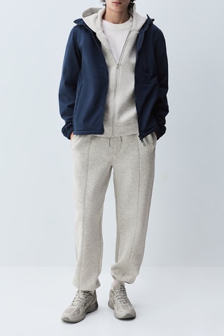 Veste Softshell à capuche - Bleu marine