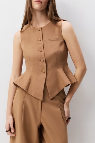 Gilet sans manches - Marron clair