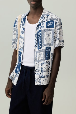 Chemise - Bleu marine et blanc