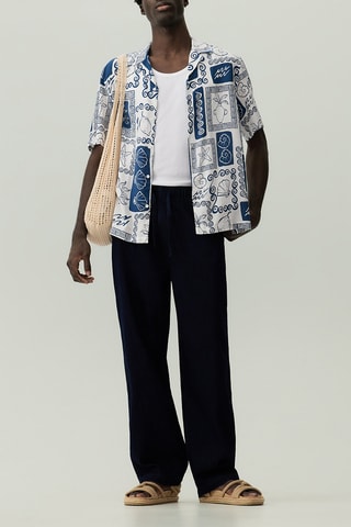 Chemise - Bleu marine et blanc