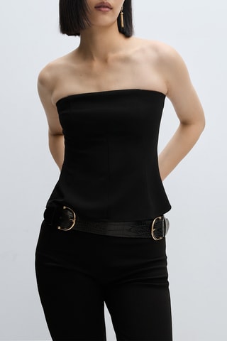 Top bustier - Noir