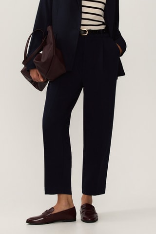 Pantalon carotte - Bleu marine