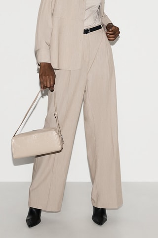 Pantaloni wide legs - Beige