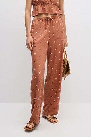 Pantalon - Rouge brique