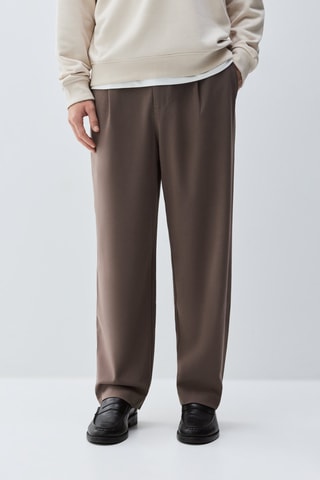 Pantalon baggy - Marron