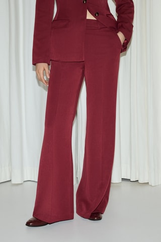 Pantaloni flare - Bordeaux