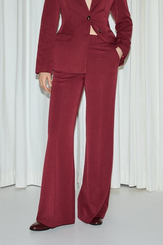 Pantaloni flare - Bordeaux