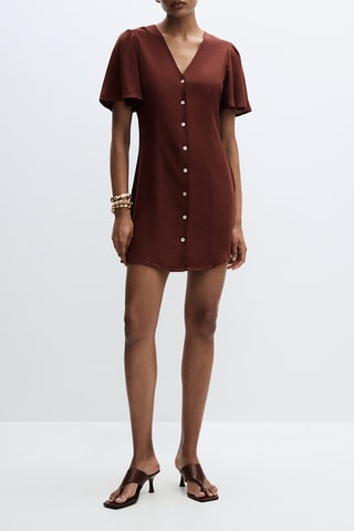 Robe droite - Marron