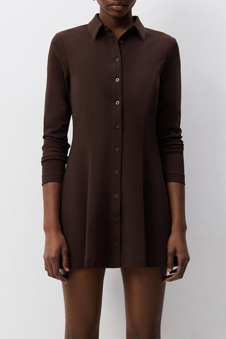 Robe chemise - Marron