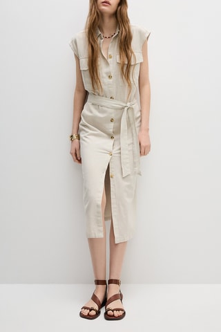 Robe chemise - Ecru
