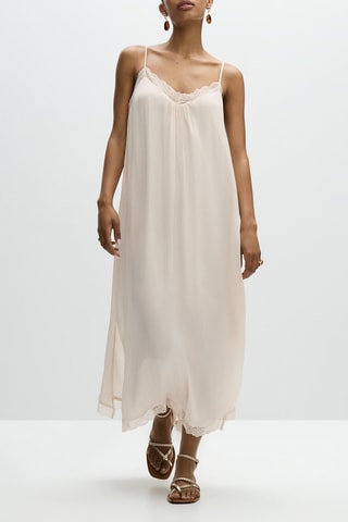 Robe midi - Beige