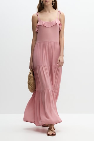 Robe longue - Rouge framboise