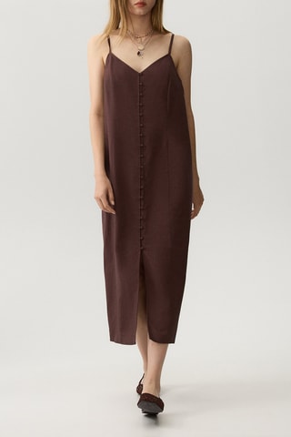 Robe droite - Marron