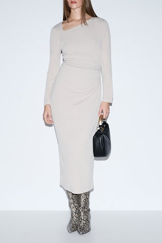 Robe midi - Beige