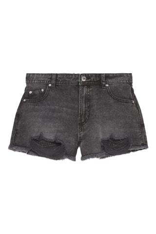 Short en jean - Noir