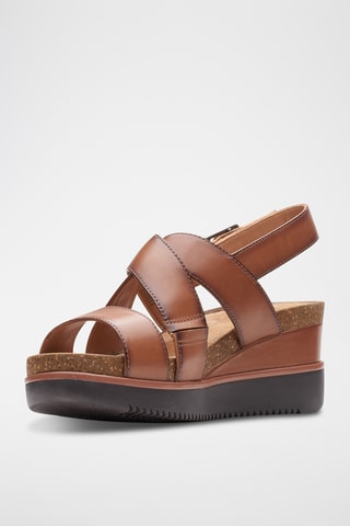 Sandales compensées - Marron