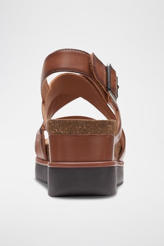 Sandales compensées - Marron
