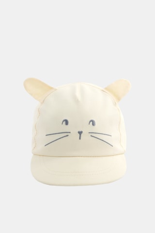 Cappellino con orecchie - Beige