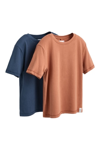 2 t-shirt - Navy e cammello