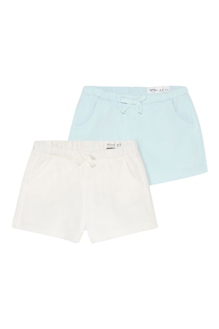 2 shorts - Bianco e azzurro