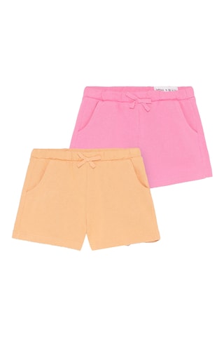 2 shorts - Rosa e arancione