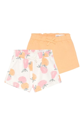 2 shorts - Bianco e arancione